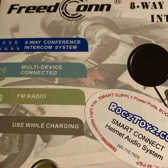 FreedConn 8 way conference intercom system, smart connect helmet audio - Picture 6 of 7
